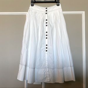 Ulla Johnson White Midi Skirt